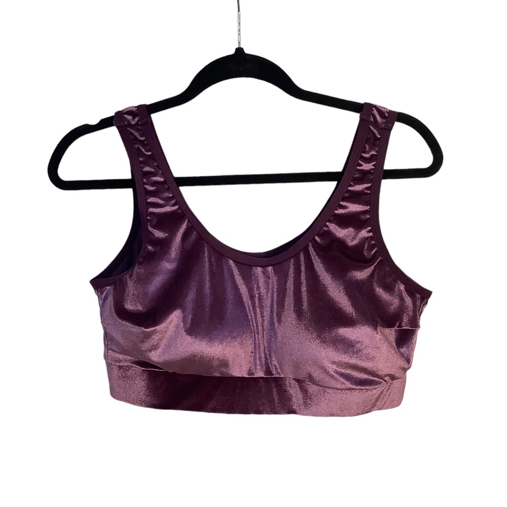 Torrid Purple Velvet Bra Bralet 1X 14/16 (size 1) new